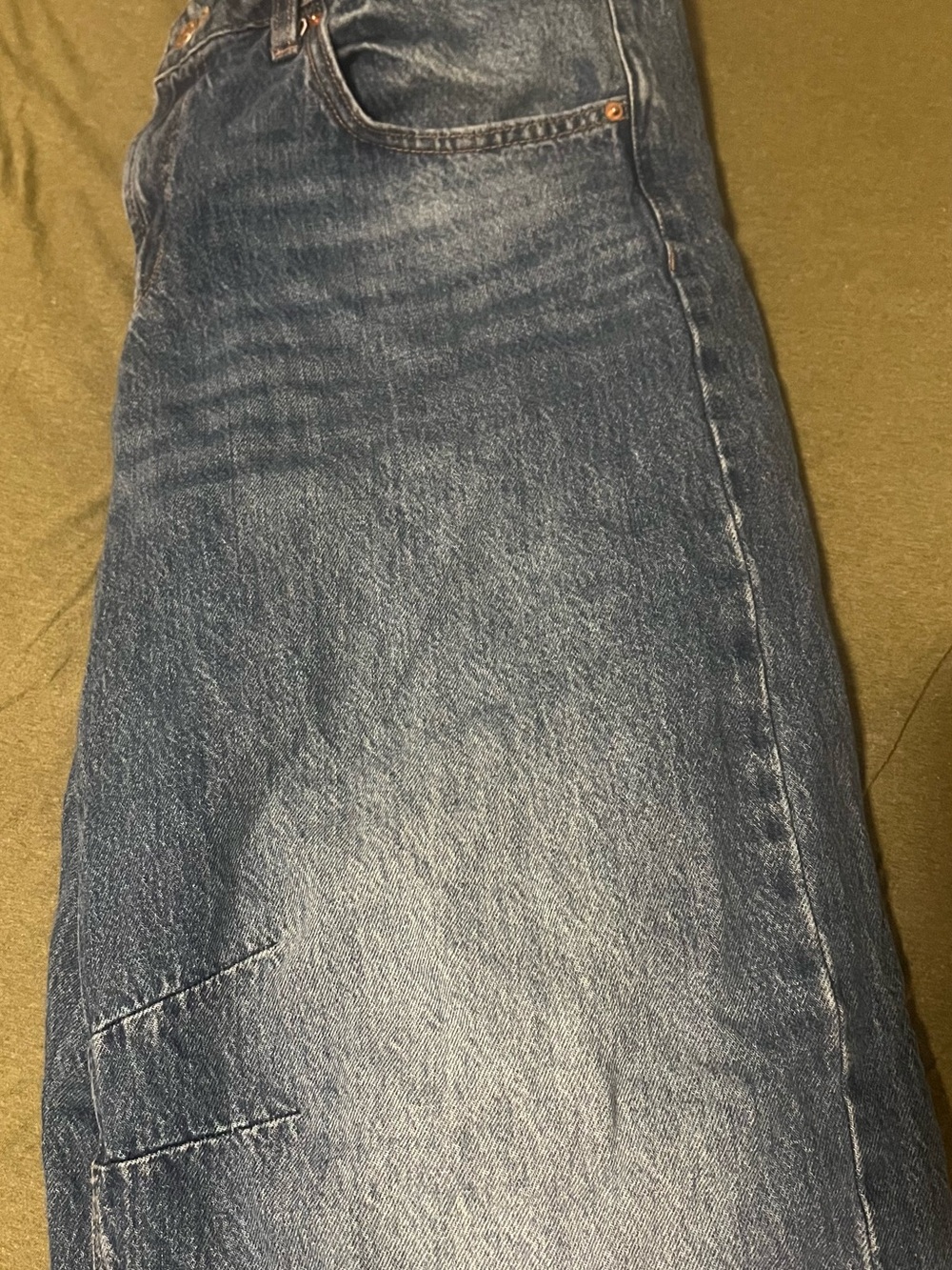wild fable Dark Blue Barrel Leg Jeans